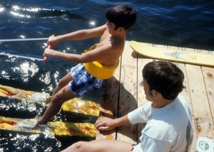 Scotty Nelson teaches skiing circa 1970