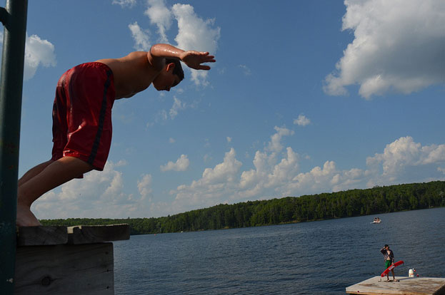 Poised to jump into the best summer of his life.