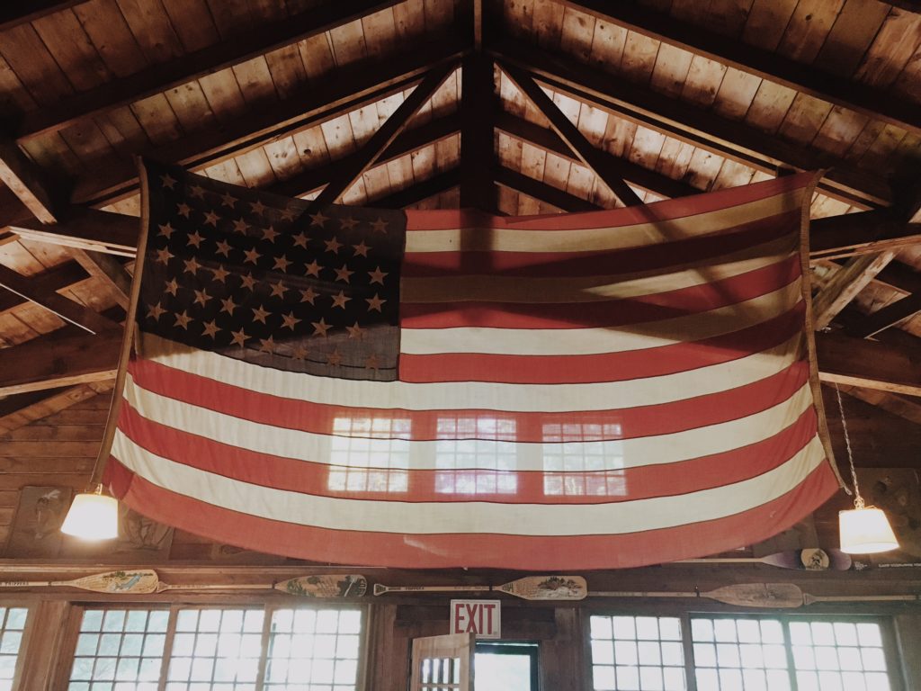 Flag in Dining Hall